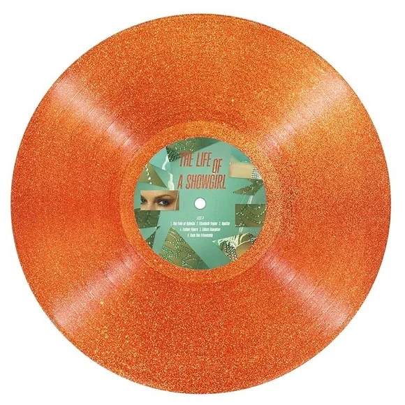 THE LIFE OF A SHOWGIRL: SWEAT AND VANILLA PERFUME PORTOFINO ORANGE GLITTER VINYL - Picture 3 of 4